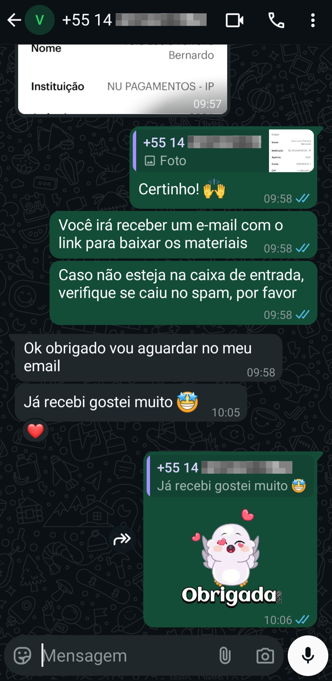 Feedback do cliente 13