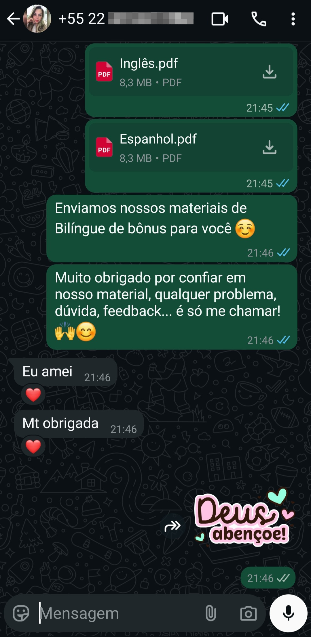 Feedback do cliente 9